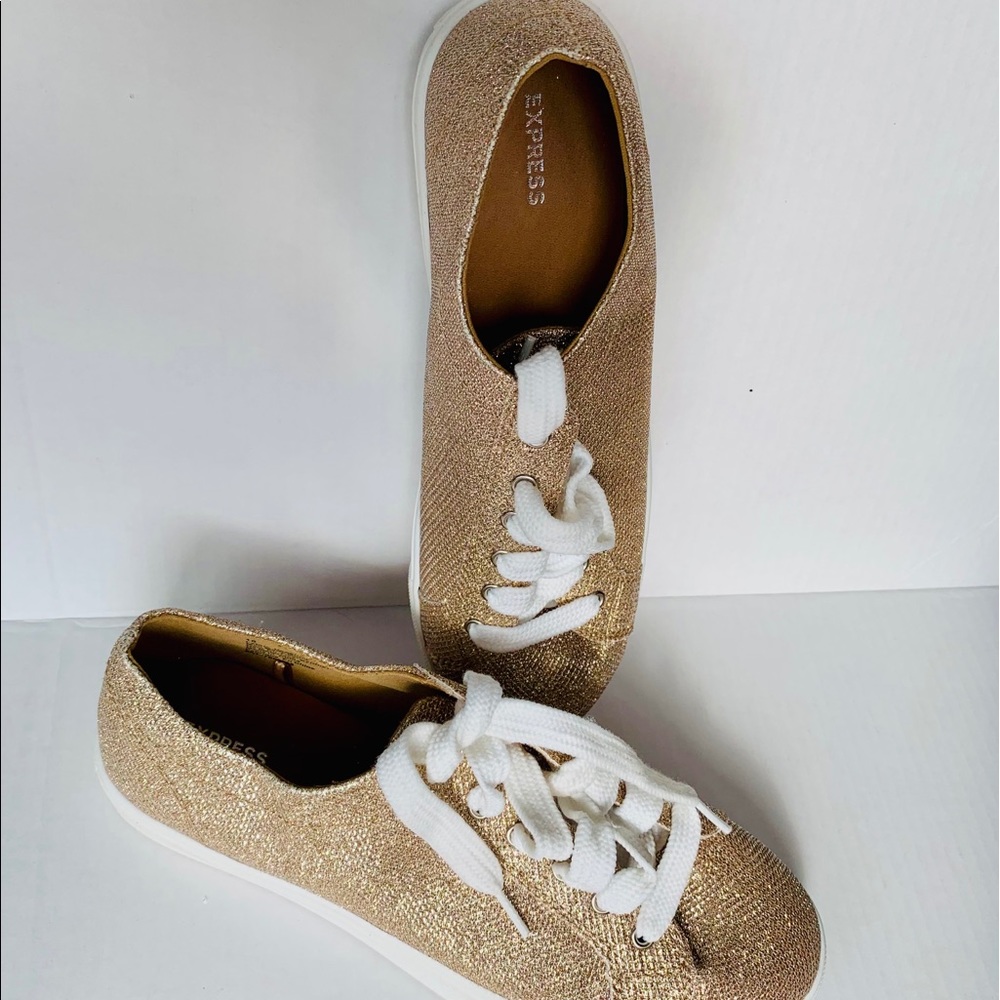 Glitter Gold Womens Sneaker